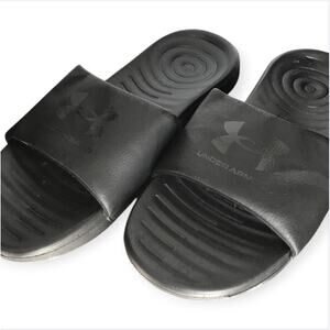 Under Armour Men's black Ansa Fix Slide Sandal Men's Size 9